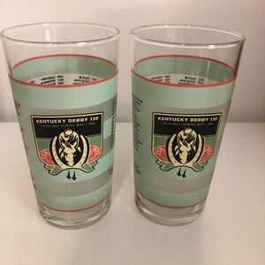 Kentucky Derby 130 Souvenir Glass Set - Green
